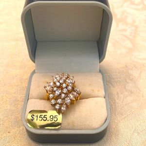 Cubic Zirconia Cocktail Ring